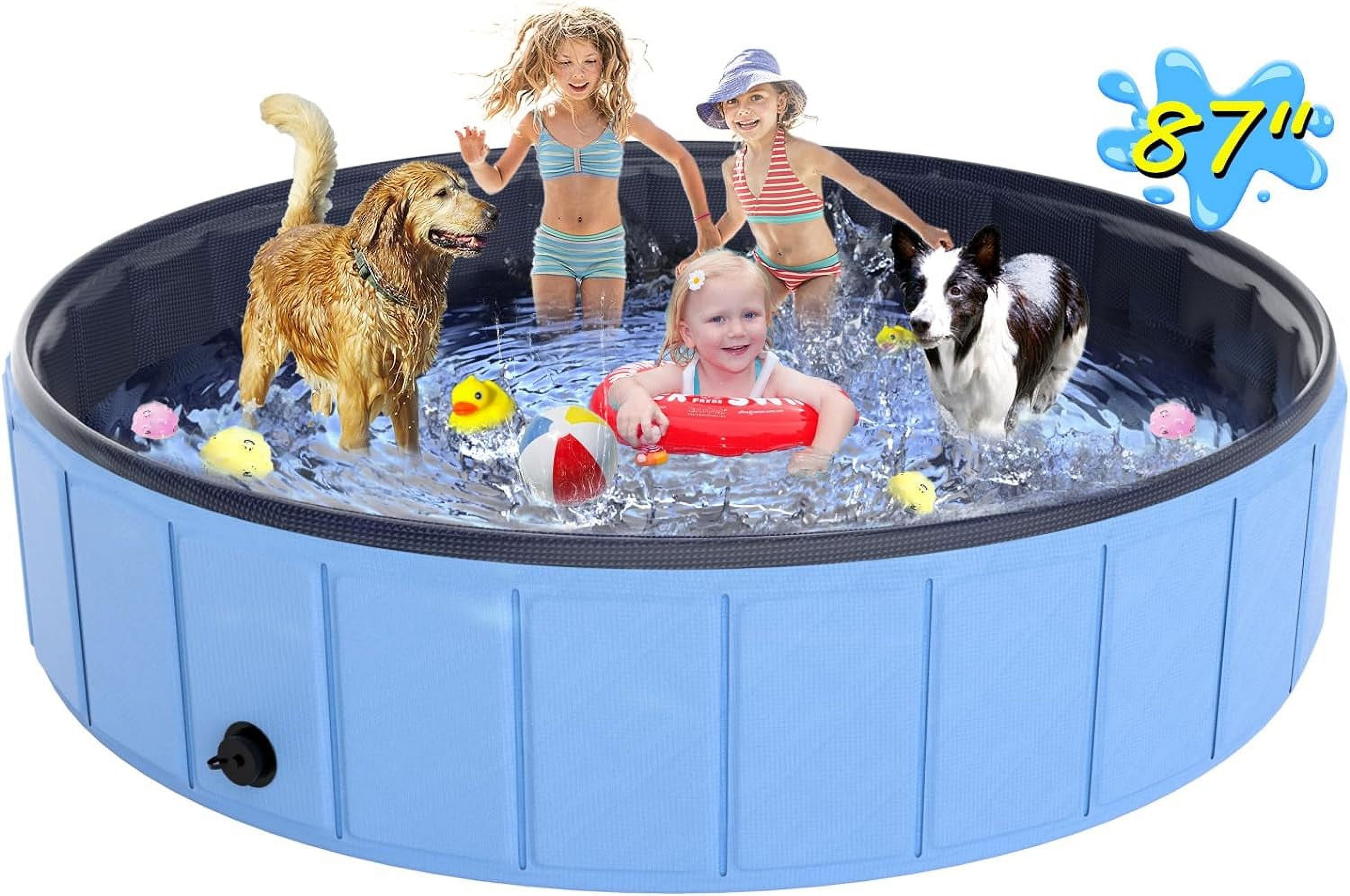 Large Foldable Dog Pool 87 x16 Byt Oversize Collapsible Pet Bathing Tub Portable Kiddie Leakproof PVC Swimming Small Dogs Pets Kids Blue a62cbd75 4596 4f47 a889 5438f56b5dd8.3bda09d19845a8628bb6d70df2d99791 - leepetstore.com