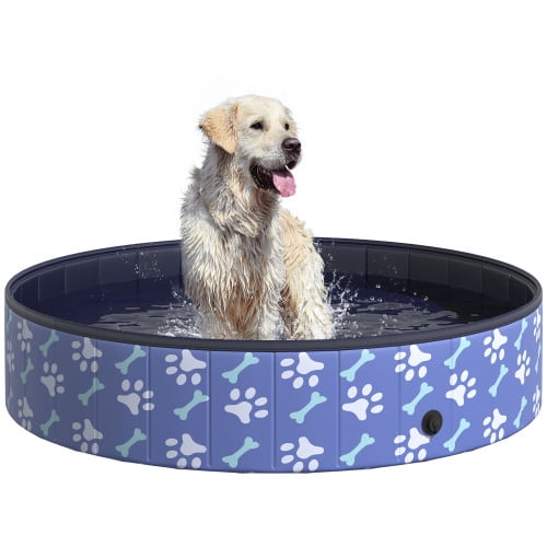 PawHut Foldable Pet Swimming Pool Portable Dog Bathing Tub 12 x 55 Plastic Large Dog Pool for Outdoor Dogs and Cats Blue 3b640655 a065 4288 a4e3 cb2950f02ab1.05df881c243ed07a332850d611c718c6 - leepetstore.com